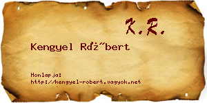 Kengyel Róbert névjegykártya